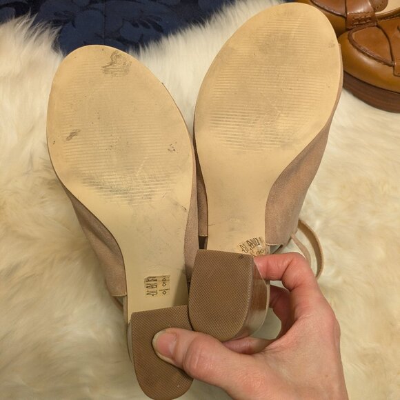 River Island Block Heel Peep Toe Sandal - Picture 6 of 10